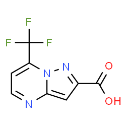 ChemSpider 2D Image | 7-(Trifluoromethyl)pyrazolo[1,5-a]pyrimidine-2-carboxylic acid | C8H4F3N3O2
