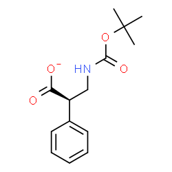 ChemSpider 2D Image | (2R)-3-({[(2-Methyl-2-propanyl)oxy]carbonyl}amino)-2-phenylpropanoate | C14H18NO4