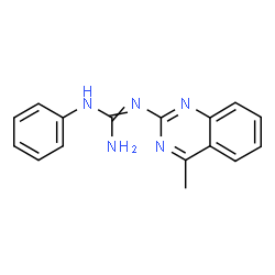 ChemSpider 2D Image | 1-(4-methylquinazolin-2-yl)-2-phenylguanidine | C16H15N5