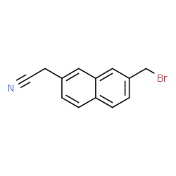 ChemSpider 2D Image | [7-(Bromomethyl)-2-naphthyl]acetonitrile | C13H10BrN