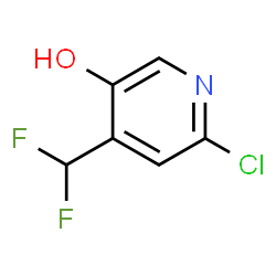 ChemSpider 2D Image | 6-Chloro-4-(difluoromethyl)-3-pyridinol | C6H4ClF2NO