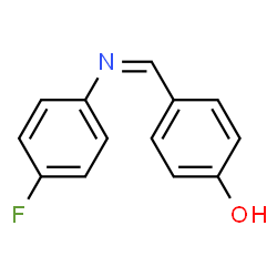 ChemSpider 2D Image | 4-{(Z)-[(4-Fluorophenyl)imino]methyl}phenol | C13H10FNO