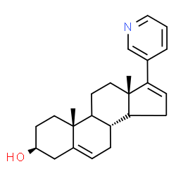 ChemSpider 2D Image | (3beta,9xi,14xi)-17-(3-Pyridinyl)androsta-5,16-dien-3-ol | C24H31NO