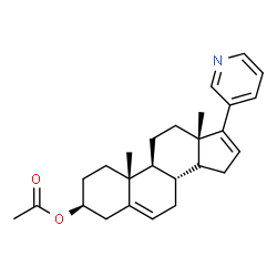 ChemSpider 2D Image | (3beta,14xi)-17-(3-Pyridinyl)androsta-5,16-dien-3-yl acetate | C26H33NO2