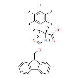 ChemSpider 2D Image | N-[(9H-Fluoren-9-ylmethoxy)carbonyl]-D-(alpha,beta,beta,2,3,4,5,6-~2~H_8_)phenylalanine | C24H13D8NO4