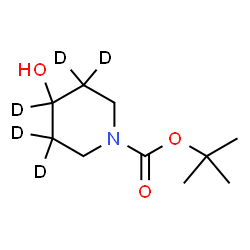 ChemSpider 2D Image | 2-Methyl-2-propanyl 4-hydroxy-1-(3,3,4,5,5-~2~H_5_)piperidinecarboxylate | C10H14D5NO3