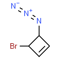 ChemSpider 2D Image | 3-Azido-4-bromocyclobutene | C4H4BrN3