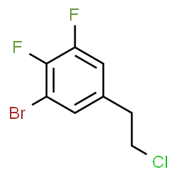 ChemSpider 2D Image | 1-Bromo-5-(2-chloroethyl)-2,3-difluorobenzene | C8H6BrClF2