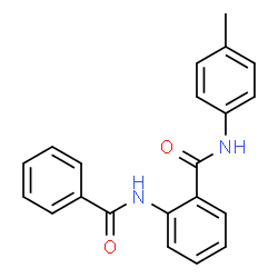 ChemSpider 2D Image | 2-(Benzoylamino)-N-(4-methylphenyl)benzamide | C21H18N2O2