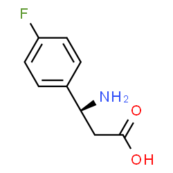ChemSpider 2D Image | (3R)-3-Amino-3-(4-fluorophenyl)propanoic acid | C9H10FNO2