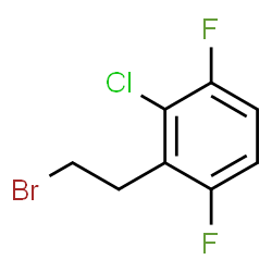 ChemSpider 2D Image | 2-(2-Bromoethyl)-3-chloro-1,4-difluorobenzene | C8H6BrClF2