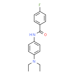 ChemSpider 2D Image | N-[4-(Diethylamino)phenyl]-4-fluorobenzamide | C17H19FN2O