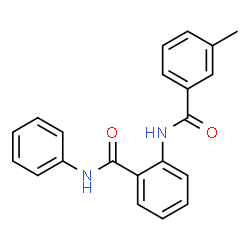ChemSpider 2D Image | 2-[(3-Methylbenzoyl)amino]-N-phenylbenzamide | C21H18N2O2