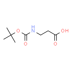 ChemSpider 2D Image | Boc-b-Ala-OH | C8H15NO4