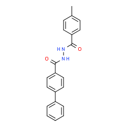 ChemSpider 2D Image | N'-(4-Methylbenzoyl)-4-biphenylcarbohydrazide | C21H18N2O2