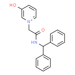 ChemSpider 2D Image | 1-{2-[(Diphenylmethyl)amino]-2-oxoethyl}-3-hydroxypyridinium | C20H19N2O2