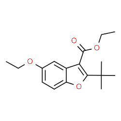 ChemSpider 2D Image | ethyl 2-tert-butyl-5-ethoxy-1-benzofuran-3-carboxylate | C17H22O4