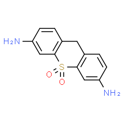 ChemSpider 2D Image | 9H-Thioxanthene-3,6-diamine 10,10-dioxide | C13H12N2O2S