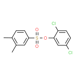 ChemSpider 2D Image | 2,5-Dichlorophenyl 3,4-dimethylbenzenesulfonate | C14H12Cl2O3S
