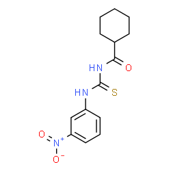 ChemSpider 2D Image | N-[(3-Nitrophenyl)carbamothioyl]cyclohexanecarboxamide | C14H17N3O3S