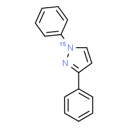 ChemSpider 2D Image | 1,3-Diphenyl(1-~15~N)-1H-pyrazole | C15H12N15N