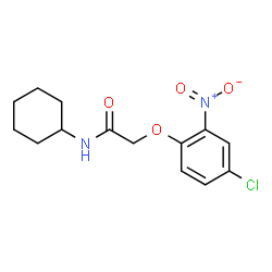 ChemSpider 2D Image | 2-(4-Chloro-2-nitrophenoxy)-N-cyclohexylacetamide | C14H17ClN2O4