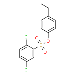 ChemSpider 2D Image | 4-Ethylphenyl 2,5-dichlorobenzenesulfonate | C14H12Cl2O3S
