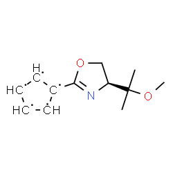 ChemSpider 2D Image | 1-[(4S)-4-(2-Methoxy-2-propanyl)-4,5-dihydro-1,3-oxazol-2-yl]-1,2,3,4,5-cyclopentanepentayl | C12H16NO2