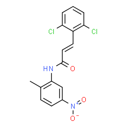 ChemSpider 2D Image | (2E)-3-(2,6-Dichlorophenyl)-N-(2-methyl-5-nitrophenyl)acrylamide | C16H12Cl2N2O3