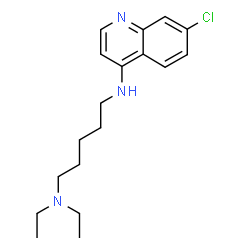 ChemSpider 2D Image | N'-(7-Chloro-4-quinolinyl)-N,N-diethyl-1,5-pentanediamine | C18H26ClN3