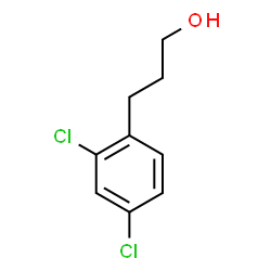 ChemSpider 2D Image | 3-(2,4-Dichlorophenyl)-1-propanol | C9H10Cl2O