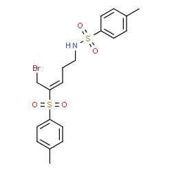 ChemSpider 2D Image | N-{(3E)-5-Bromo-4-[(4-methylphenyl)sulfonyl]-3-penten-1-yl}-4-methylbenzenesulfonamide | C19H22BrNO4S2