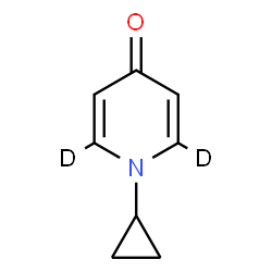 ChemSpider 2D Image | 1-Cyclopropyl-4(1H)-(2,6-~2~H_2_)pyridinone | C8H7D2NO