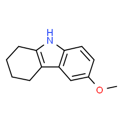 ChemSpider 2D Image | 6-Methoxy-2,3,4,9-tetrahydro-1H-carbazole | C13H15NO