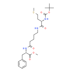 ChemSpider 2D Image | Methyl N-{5-[(N-{[(2-methyl-2-propanyl)oxy]carbonyl}-L-methionyl)amino]pentanoyl}-L-phenylalaninate | C25H39N3O6S