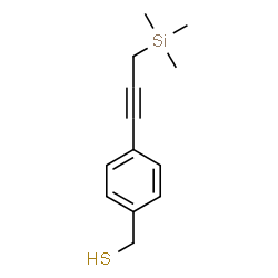 ChemSpider 2D Image | {4-[3-(Trimethylsilyl)-1-propyn-1-yl]phenyl}methanethiol | C13H18SSi