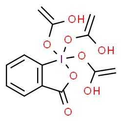 ChemSpider 2D Image | 1,1,1-Tris[(1-hydroxyvinyl)oxy]-1lambda~5~,2-benziodoxol-3(1H)-one | C13H13IO8