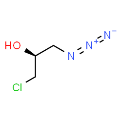 ChemSpider 2D Image | (2S)-1-Azido-3-chloro-2-propanol | C3H6ClN3O