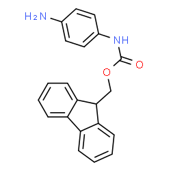 ChemSpider 2D Image | 9H-Fluoren-9-ylmethyl (4-aminophenyl)carbamate | C21H18N2O2