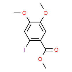 ChemSpider 2D Image | Methyl 2-iodo-4,5-dimethoxybenzoate | C10H11IO4