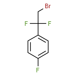 ChemSpider 2D Image | 1-(2-Bromo-1,1-difluoroethyl)-4-fluorobenzene | C8H6BrF3
