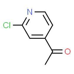 ChemSpider 2D Image | 2-Chloro-4-acetylpyridine | C7H6ClNO