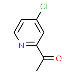 ChemSpider 2D Image | 1-(4-Chloro-2-pyridinyl)ethanone | C7H6ClNO