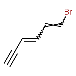 ChemSpider 2D Image | (1E,3E)-1-Bromo-1,3-hexadien-5-yne | C6H5Br