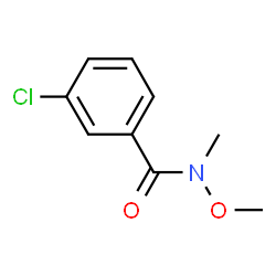 ChemSpider 2D Image | 3-Chloro-N-methoxy-N-methylbenzamide | C9H10ClNO2