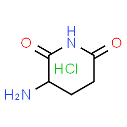 ChemSpider 2D Image | 3-aminopiperidine-2,6-dione hydrochloride | C5H9ClN2O2