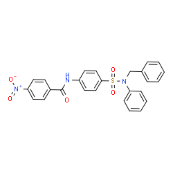 ChemSpider 2D Image | N-{4-[Benzyl(phenyl)sulfamoyl]phenyl}-4-nitrobenzamide | C26H21N3O5S