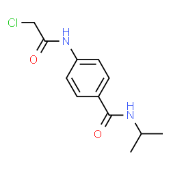 ChemSpider 2D Image | 4-(2-Chloroacetamido)-N-isopropylbenzamide | C12H15ClN2O2