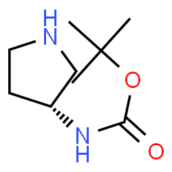 ChemSpider 2D Image | (R)-3-(Boc-amino)pyrrolidine | C9H18N2O2