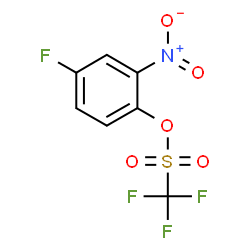 ChemSpider 2D Image | 4-Fluoro-2-nitrophenyl triflate | C7H3F4NO5S